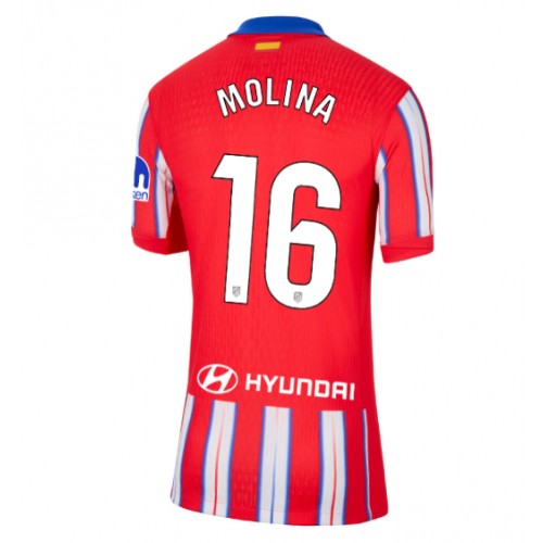 Dres Atletico Madrid Nahuel Molina #16 Domaci za Žensko 2024-25 Kratak Rukav